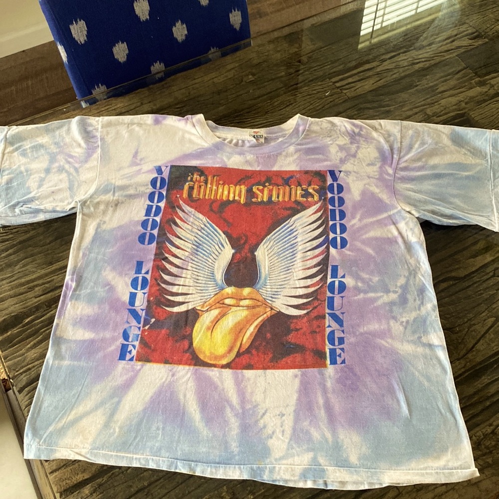 Vintage Rolling Stones Tie Dye Voodoo Tour 1994 T-Shirt XL